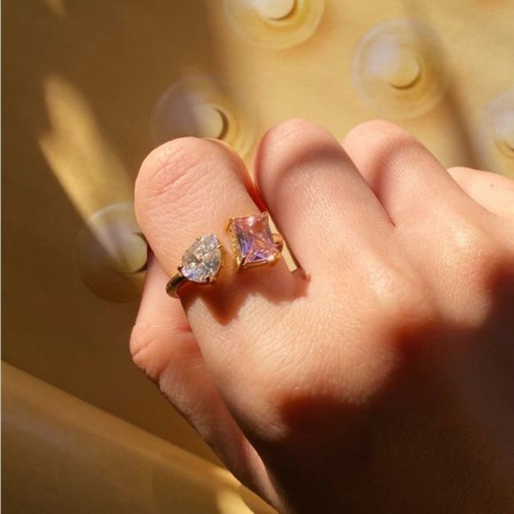 Yojoy Gold Plated Crystal Ring - Picture 7 of 8